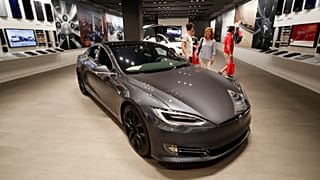 File photo - Tesla car display