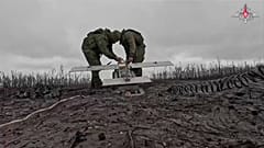 Подготовка российского беспилотника. Кадр МО РФ
