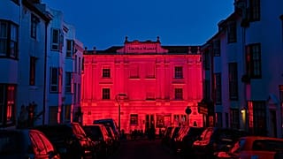 The Old Market Theatre at dark