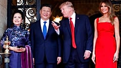 Hszi és Trump a feleségekkel, 2017 május