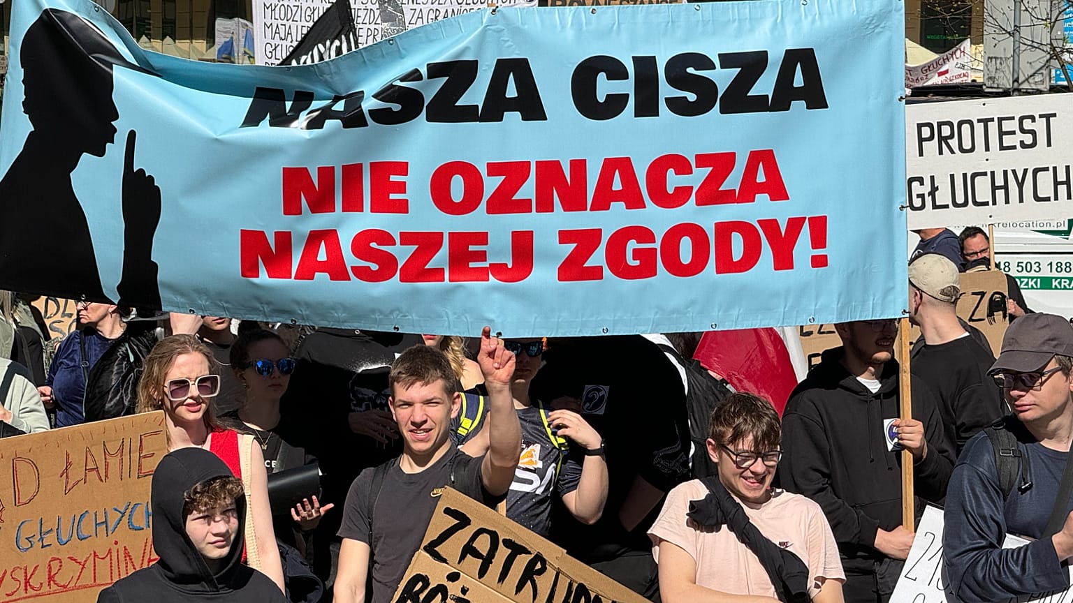 المظاهرة الكبرى للصم في وارسو، 4 أبريل 2025