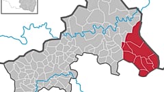 Lage von Weitefeld, Landkreis Altenkirchen (Westerwald), Rheinland-Pfalz