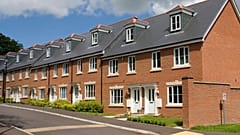A row of terraced houses in England