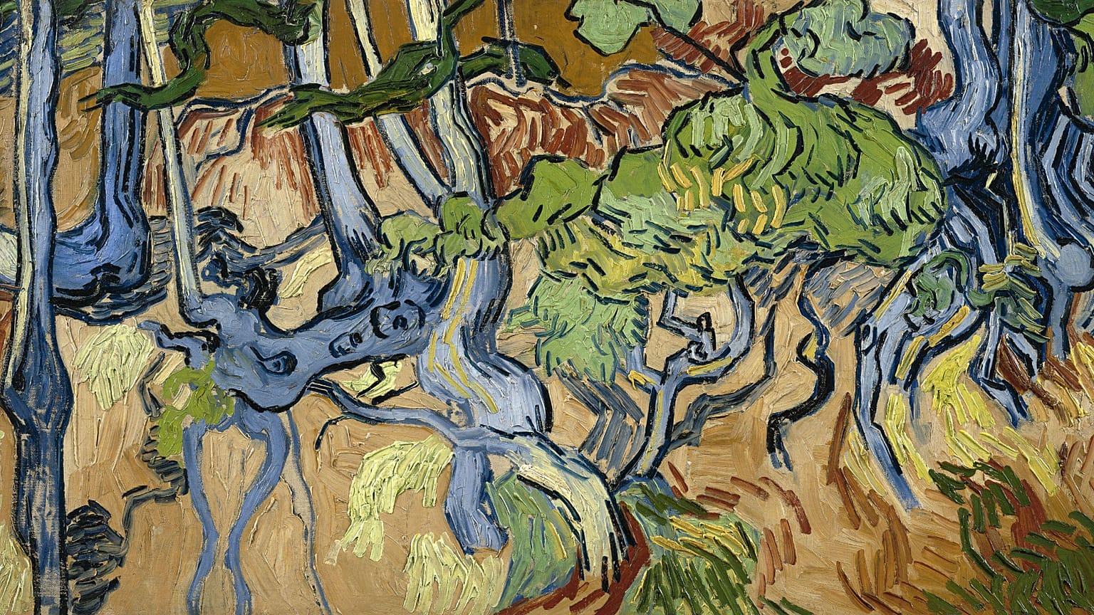 "Raízes de árvore" de Van Gogh 
