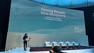 Saida Mirziyoyeva, first assistant of the President of Uzbekistan Shavkat Mirziyoyev, opened the  Aral Sea Cultural Summit. 
