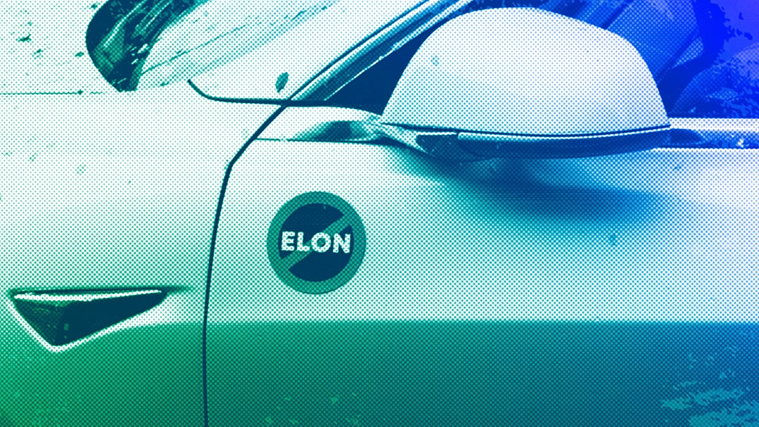 A Tesla vehicle displays an anti-Elon Musk sign near a protest against Tesla and Elon Musk outside a service centre in Seattle, March 2025