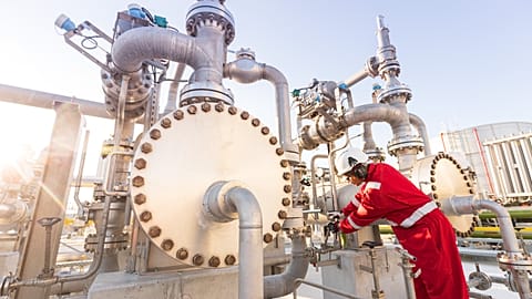 Shell’s liquefied natural gas (LNG) regasification terminal in Gibraltar. 2018.