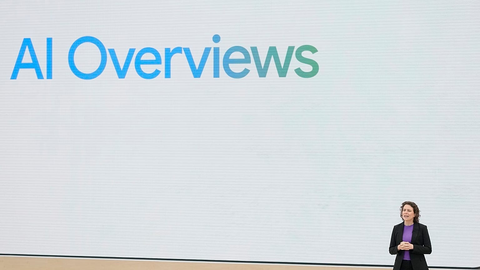 Google's AI Overviews was launched in the US in 2024.
