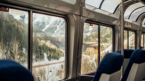 The trip is billed as a flight-free round-the-world odyssey using only trains and cruises. 