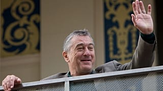 FILE: Robert De Niro waves from the balcony of a central London cinema, 14 September 2008