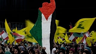 راهپیمایی در حمایت از فلسطینیان در بیروت در آوریل ۲۰۲۴