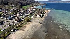 Niedrigster Wasserstand am Bodensee aufgrund langer Trockenheit