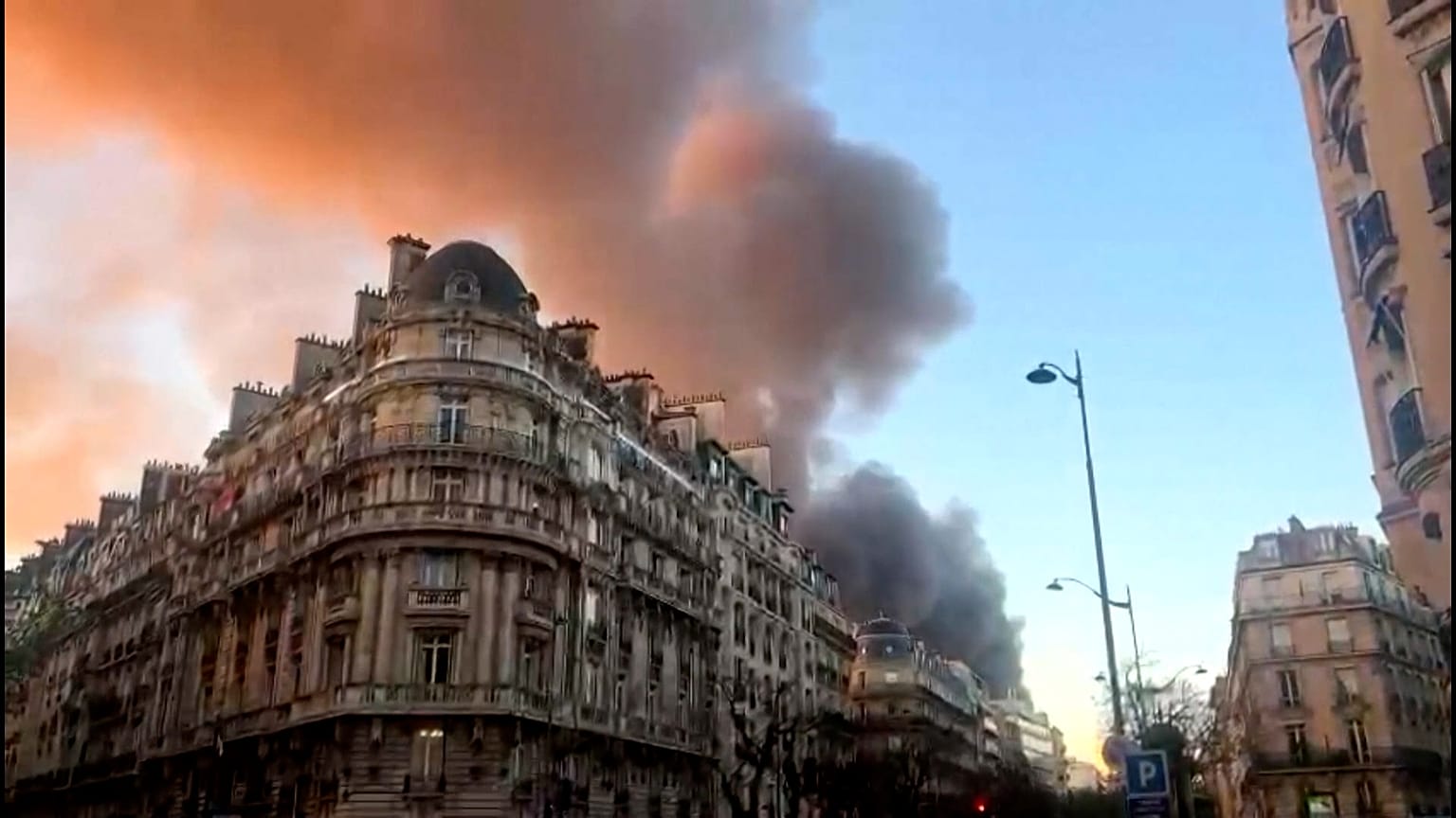 IMAGEM - Filmagens feitas pela correspondente da TVE em Paris, Mavi Doñate