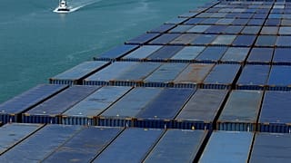 Container ships at Le Havre - File photo