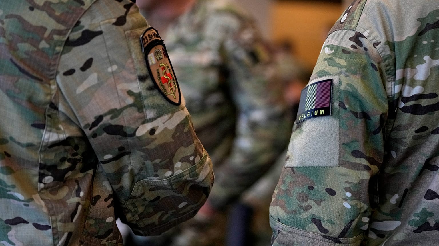 Soldaten aus Belgien und Luxemburg.