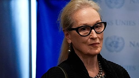 Actress Meryl Streep at the 2024 UN general assembly in New York, September 2024