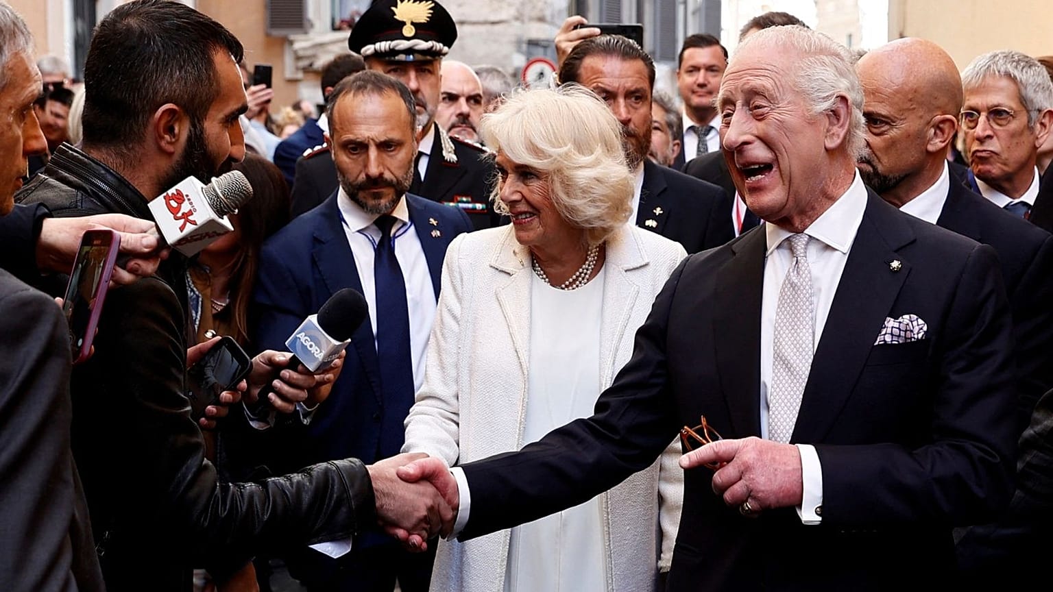Carlo III e Camilla a Roma