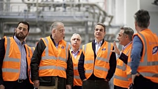 Ο Κυριάκος Μητσοτάκης στην Βοιωτία