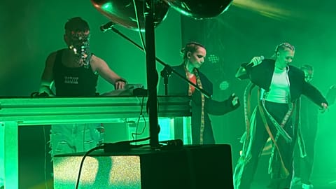 Swada and Niczos during a concert in the Warsaw club "Oczki" 