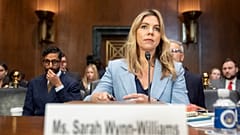 Sarah Wynn-Williams, Facebook's former director of Global Public Policy, arrives to testify before a Senate Judiciary Subcommittee. 