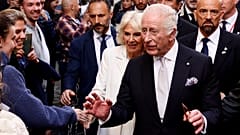 Großbritanniens König Charles III. und Königin Camilla in Rom, Mittwoch, 9. April 2025