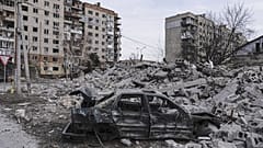 Blick auf Pokrowsk, den Schauplatz schwerer Kämpfe mit russischen Truppen, in der Region Donezk, 25. März 2025