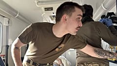Ruben in an ambulance in Ukraine.