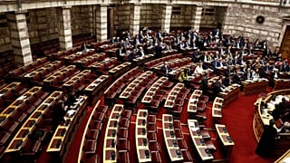 Οι βουλευτές της ΝΔ παρευρίσκονται στην συζήτηση και λήψη απόφασης για το πόρισμα της προανακριτικής επιτροπής, στην Ολομέλεια της Βουλής