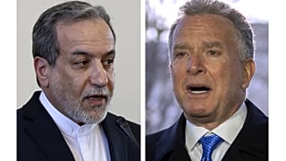 Il ministro degli Esteri iraniano Abbas Araqchi e l'inviato del presidente americano Donald Trump in Medio Oriente Steve Witkoff.