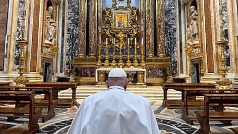 Pope Francis at Santa Maria Maggiore
