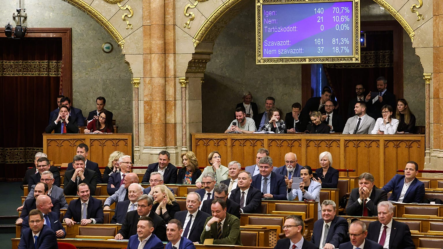 Węgierski parlament.