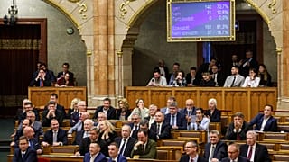 Hungary's parliament passes an amendment to the constitution that allows the government to ban public events by LGBTQ+ communities in Budapest, 14 April, 2025