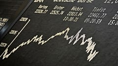 Aktien und Anteile im Rückgang