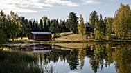 A cottage and a lake in Finland