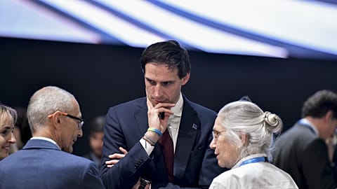Wopke Hoekstra, European Commissioner, at the United Nations Climate Change Conference (COP 29), in Azerbaijan