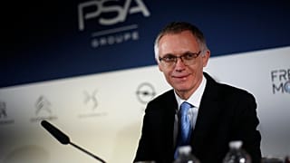 PSA Peugeot Citroen Chief Executive Carlos Tavares at the presentation of the company's 2018 full year results, in Rueil Malmaison, west of Paris. 26 February 2019.