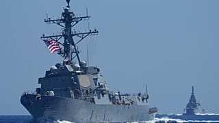 Amerikai hadihajó a Dél-kínai-tengeren