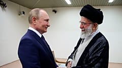 علی خامنه‌ای، رهبر ایران و ولادیمیر پوتین، رئیس جمهوری روسیه در تهران