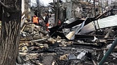 Κατεστραμμένο σπίτι μετά από χτύπημα ρωσικού μη επανδρωμένου αεροσκάφους στην πόλη-λιμάνι της Οδησσού στη Μαύρη Θάλασσα. Τετάρτη, 16 Απριλίου 2025.