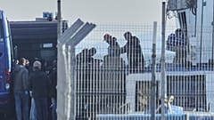 Migranti sbarcanoa Shengjin, Albania