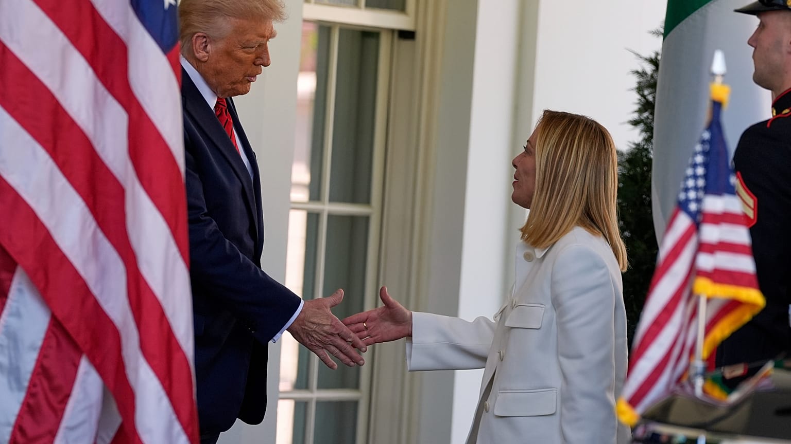 Trump recibe a Meloni en la Casa Blanca
