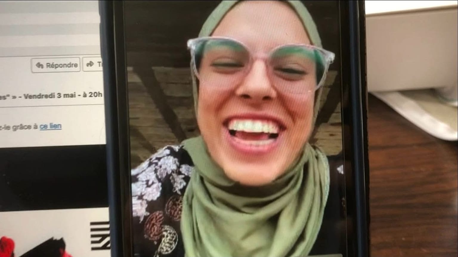 An image from the film 'Put your soul on your hand and walk' by Sepideh Farsi with Fatma Hassona.