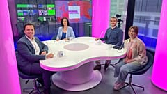 Ana Buil junto a los invitados: Sebastián Rodríguez, Beatriz Santos y Javier Carbonell