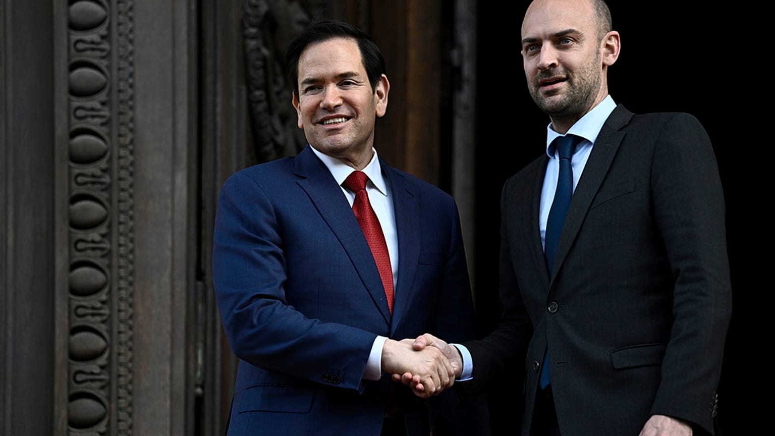 Marco Rubio com o homólogo francês