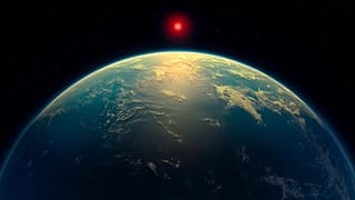  K2-18b'yi resmeden bir illüstrasyon.