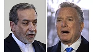 İran Dışişleri Bakanı Abbas Arakçi (solda) ve Beyaz Saray özel temsilcisi Steve Witkoff.