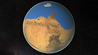 Görselde Mars'ın bir zamanlar nasıl göründüğü resmediliyor