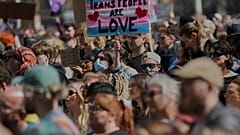 LGBTQ-Protest gegen Gerichtsurteil in London