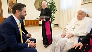 Pope Francis receives US Vice President JD Vance before bestowing the Urbi et Orbi. Sunday, April 20, 2025.