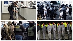 Egy beutazó átvizsgálása, amerikai rendvédelmi szervek akcióban, deportáltak Salvadorban és Venezuelában
